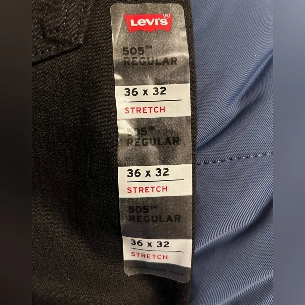Levi’s 505 Regular Stretch Black Jeans 36 X 32​